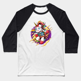 Unicorn Astronaut Baseball T-Shirt